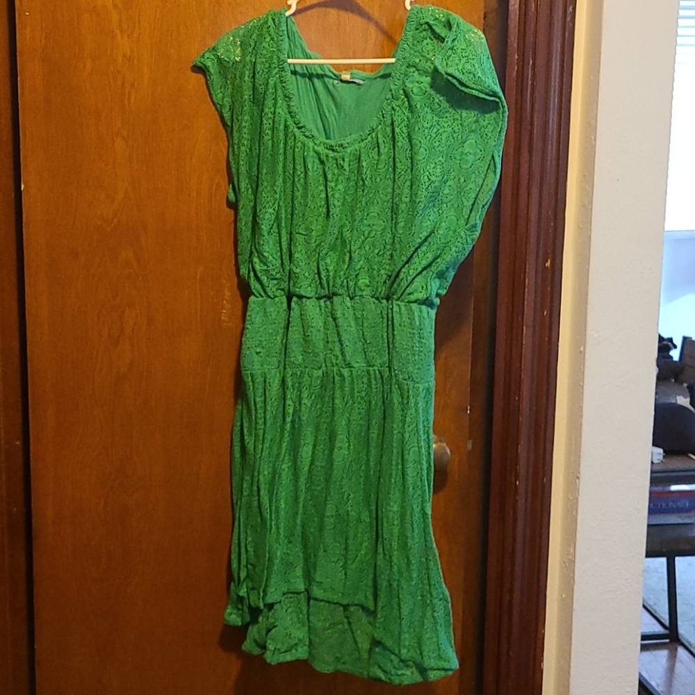 LEIFNOTES GREEN SUMMER DRESS